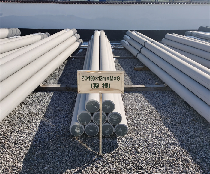 宝山190×12米钢筋混凝土水泥电线杆